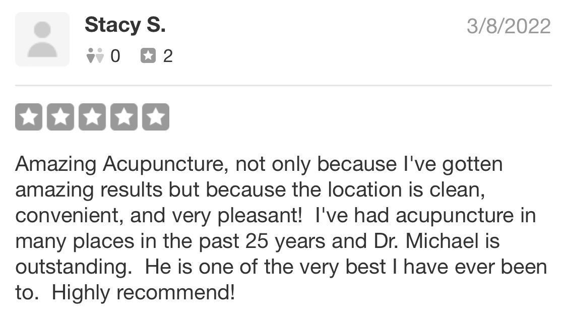 Look at some reviews or leave one of your own. » Jupiter Acupuncture